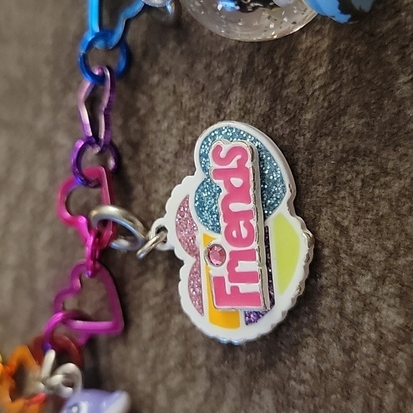 3/$30 CHARM IT Rainbow Heart Friends Kidcore Bracelet - Picture 4 of 8